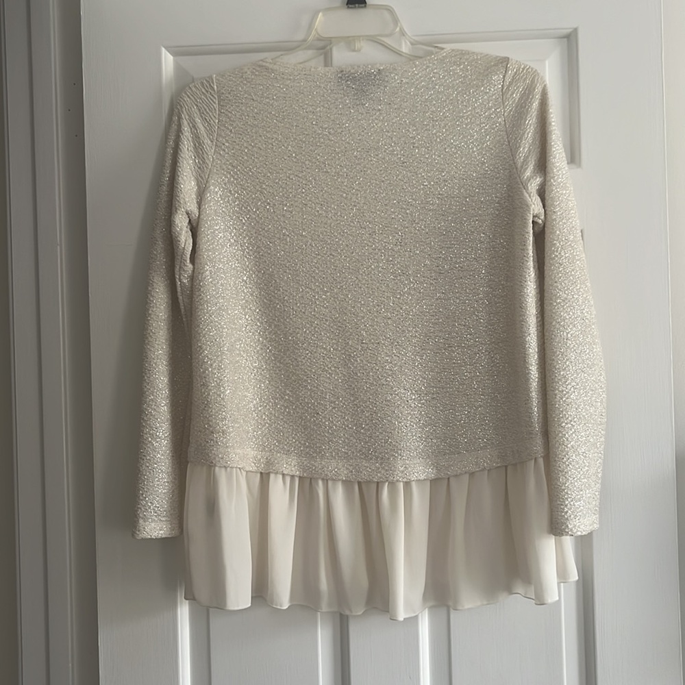 Shimmery Ruffle Top - Picture 3 of 4